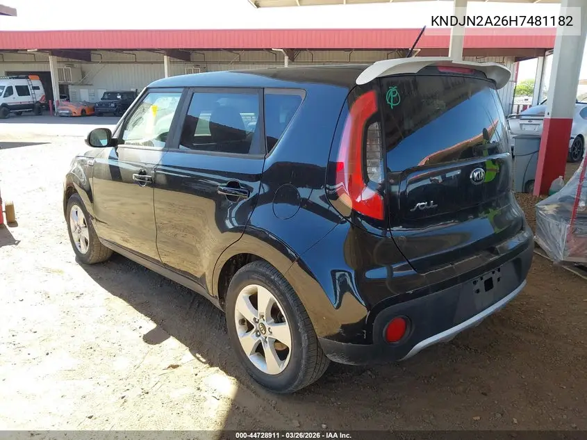 KNDJN2A26H7481182 2017 Kia Soul