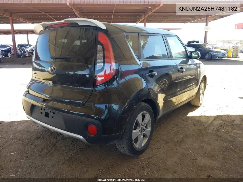 KNDJN2A26H7481182 2017 Kia Soul