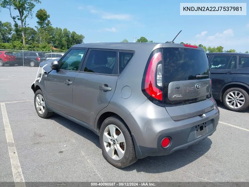 KNDJN2A22J7537981 2018 Kia Soul