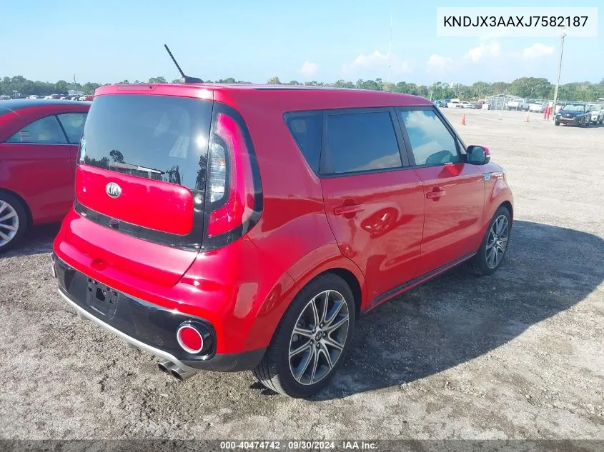 KNDJX3AAXJ7582187 2018 Kia Soul !