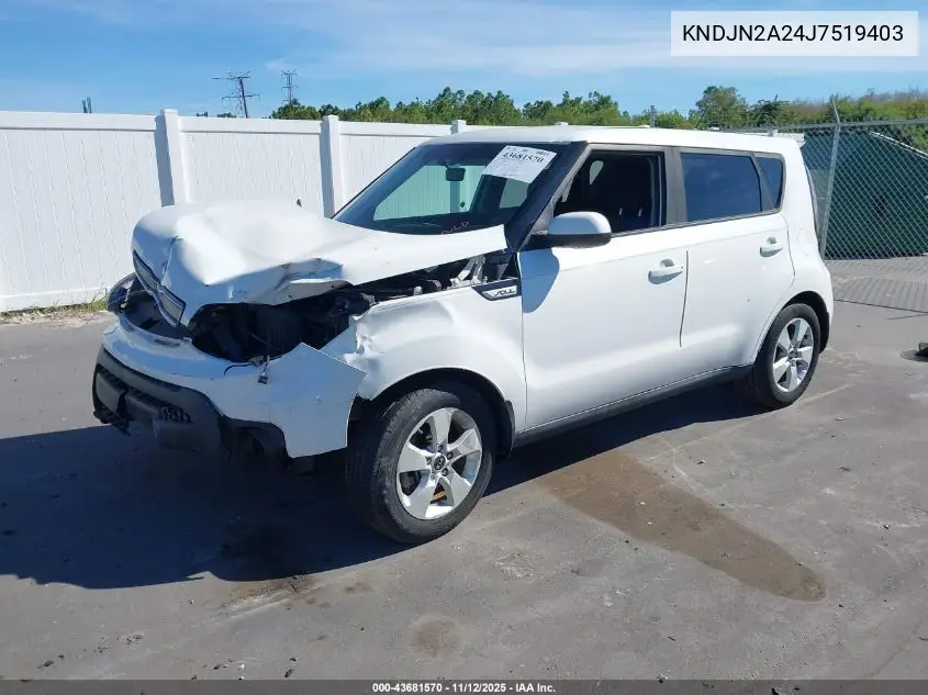 KNDJN2A24J7519403 2018 Kia Soul