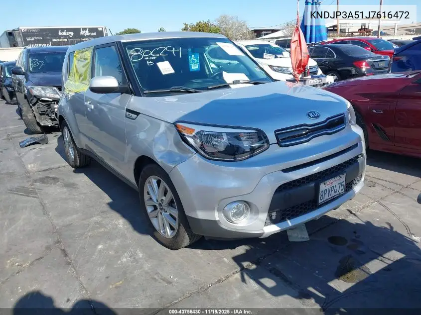 KNDJP3A51J7616472 2018 Kia Soul +