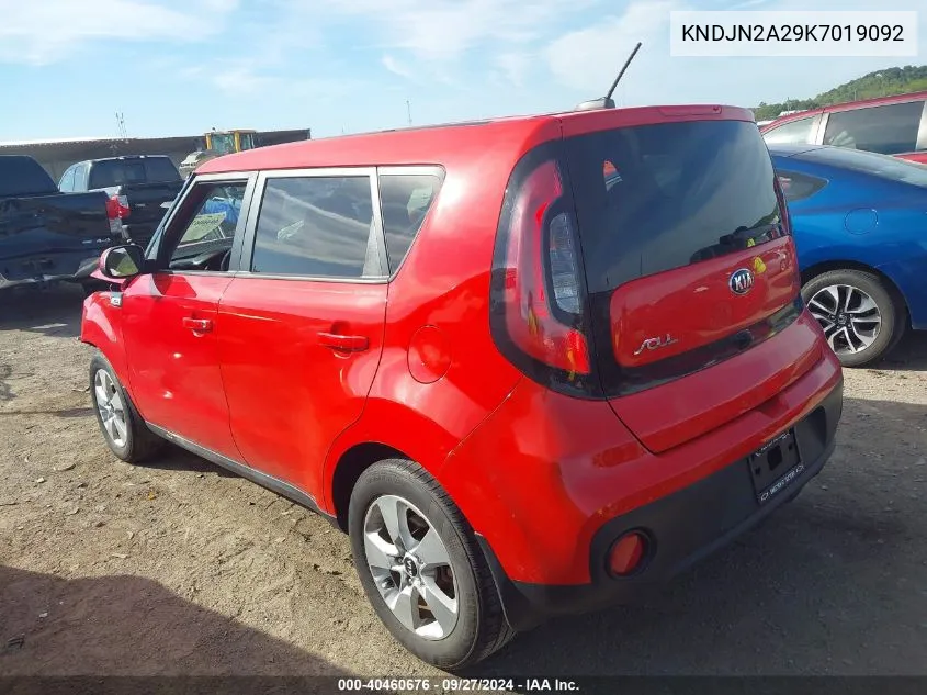 KNDJN2A29K7019092 2019 Kia Soul