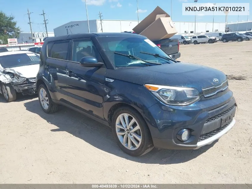 KNDJP3A51K7010221 2019 Kia Soul +