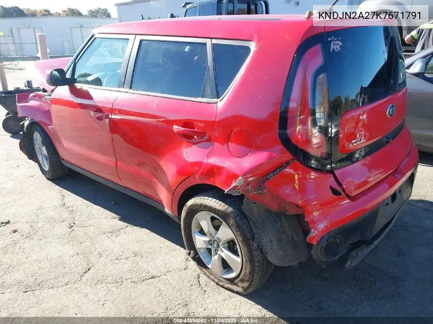 KNDJN2A27K7671791 2019 Kia Soul