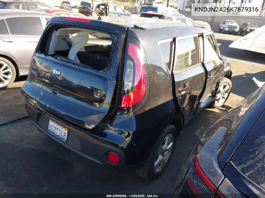 KNDJN2A26K7679316 2019 Kia Soul