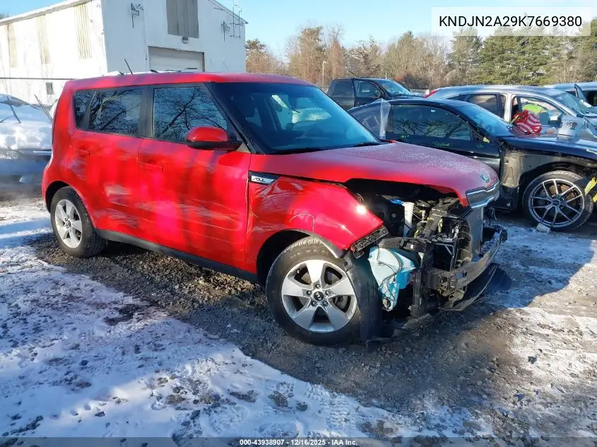 KNDJN2A29K7669380 2019 Kia Soul
