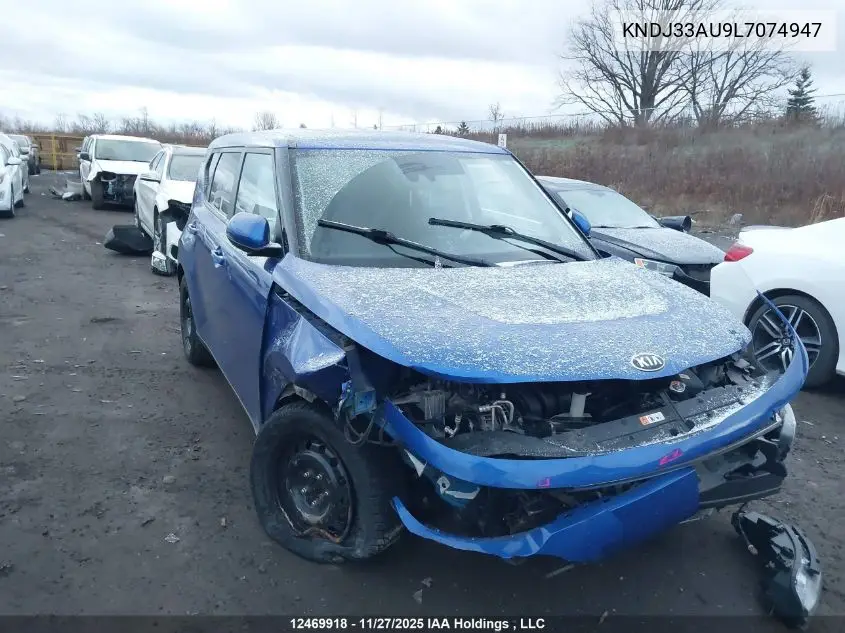 KNDJ33AU9L7074947 2020 Kia Soul Ex