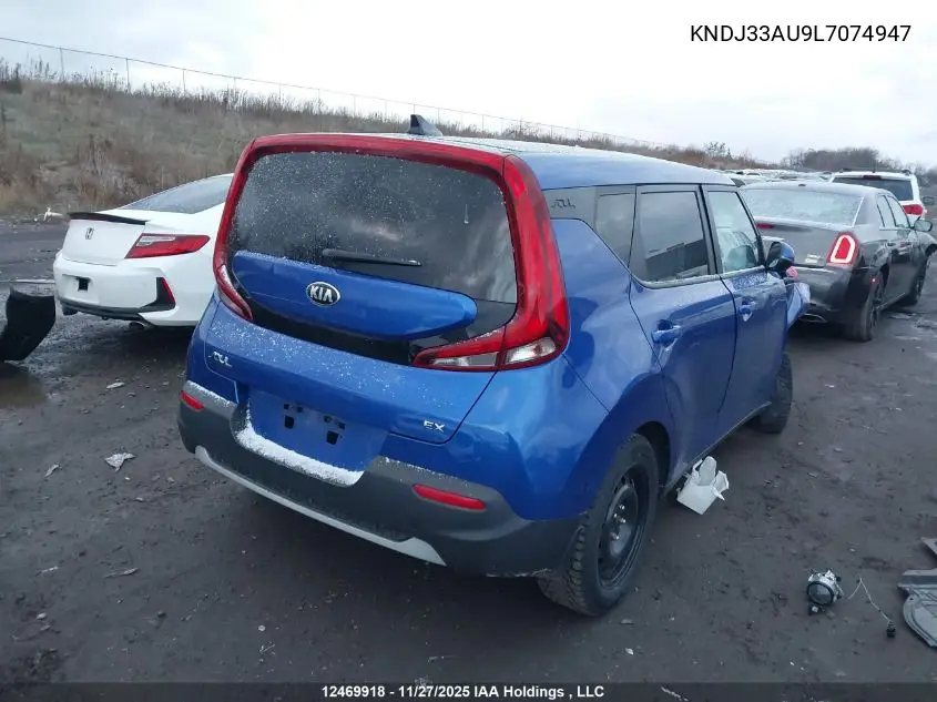 KNDJ33AU9L7074947 2020 Kia Soul Ex