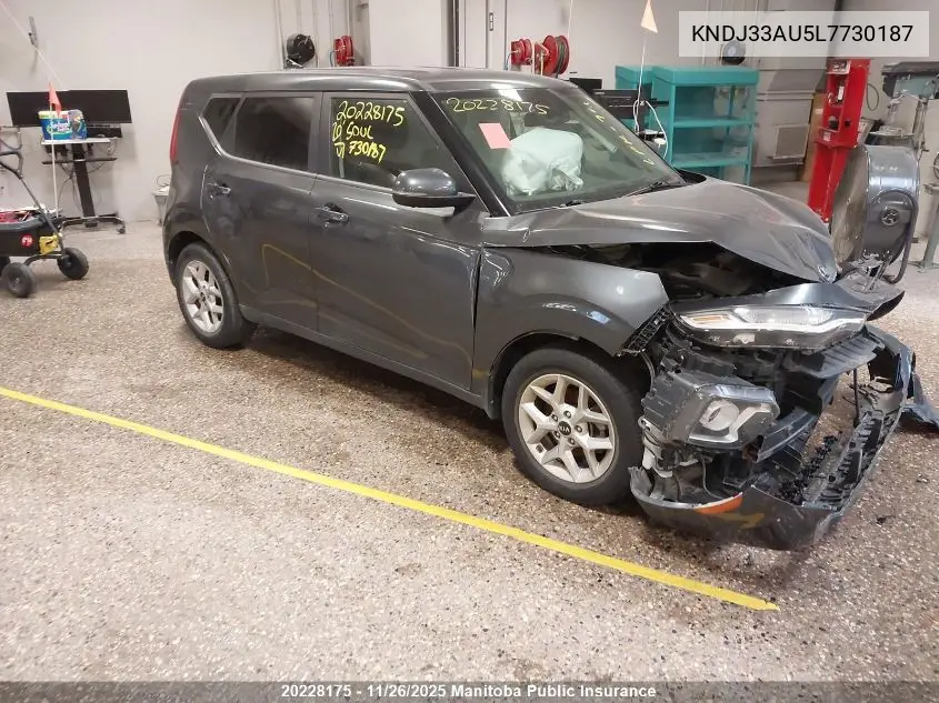 KNDJ33AU5L7730187 2020 Kia Soul Ex