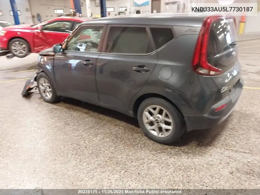 KNDJ33AU5L7730187 2020 Kia Soul Ex