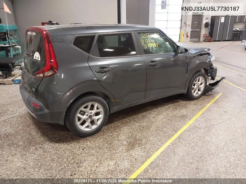 KNDJ33AU5L7730187 2020 Kia Soul Ex