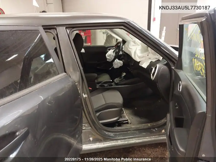 KNDJ33AU5L7730187 2020 Kia Soul Ex