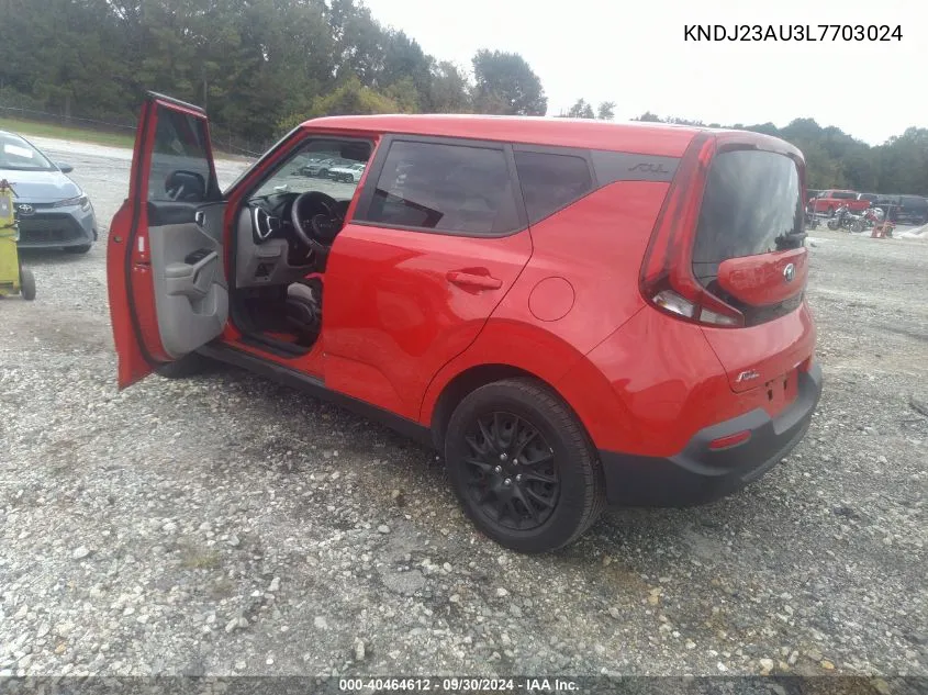 KNDJ23AU3L7703024 2020 Kia Soul Lx