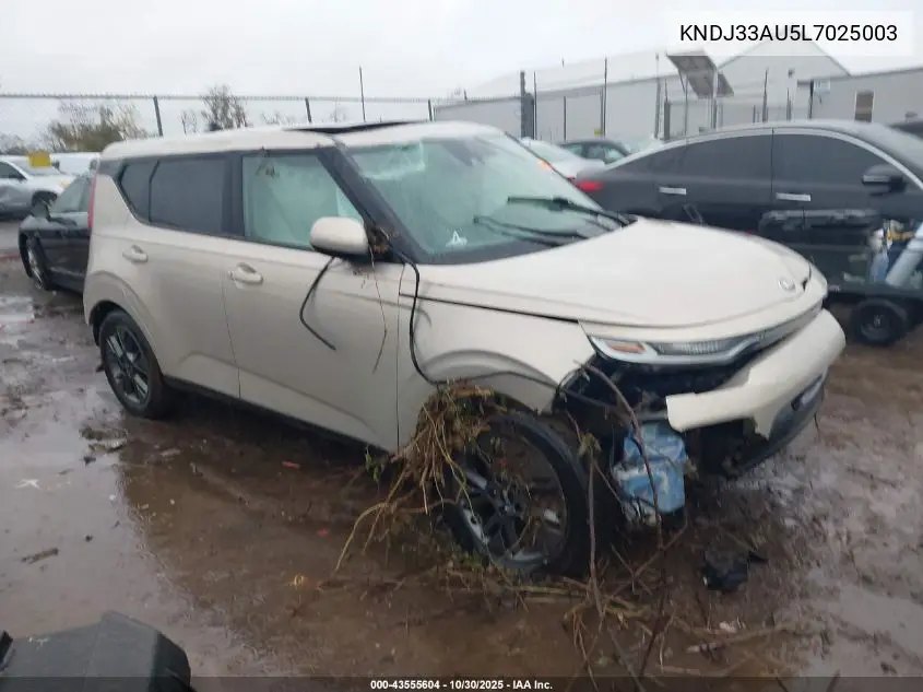 KNDJ33AU5L7025003 2020 Kia Soul Ex