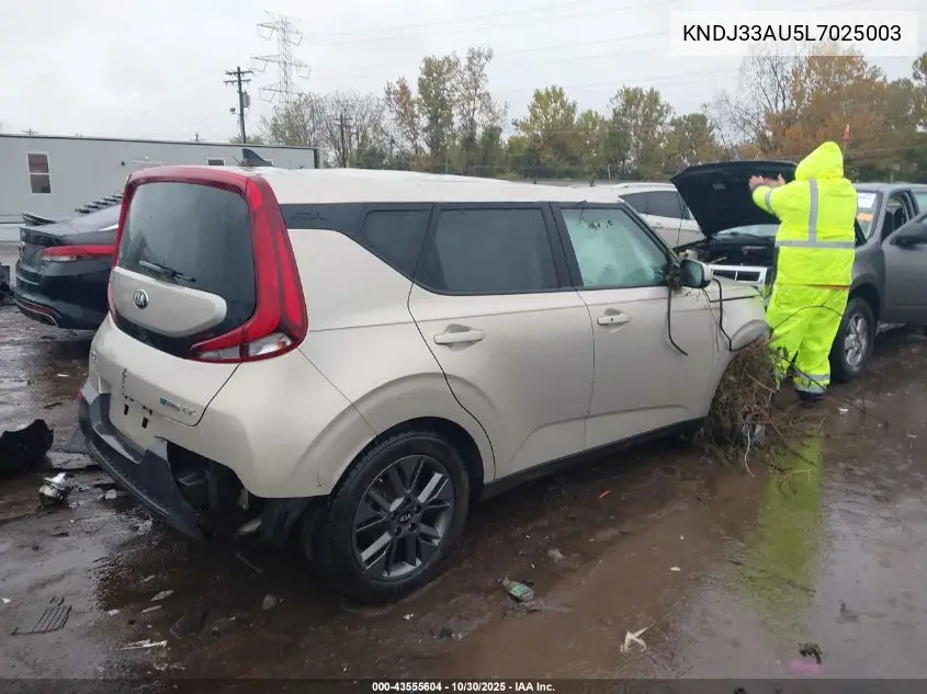 KNDJ33AU5L7025003 2020 Kia Soul Ex