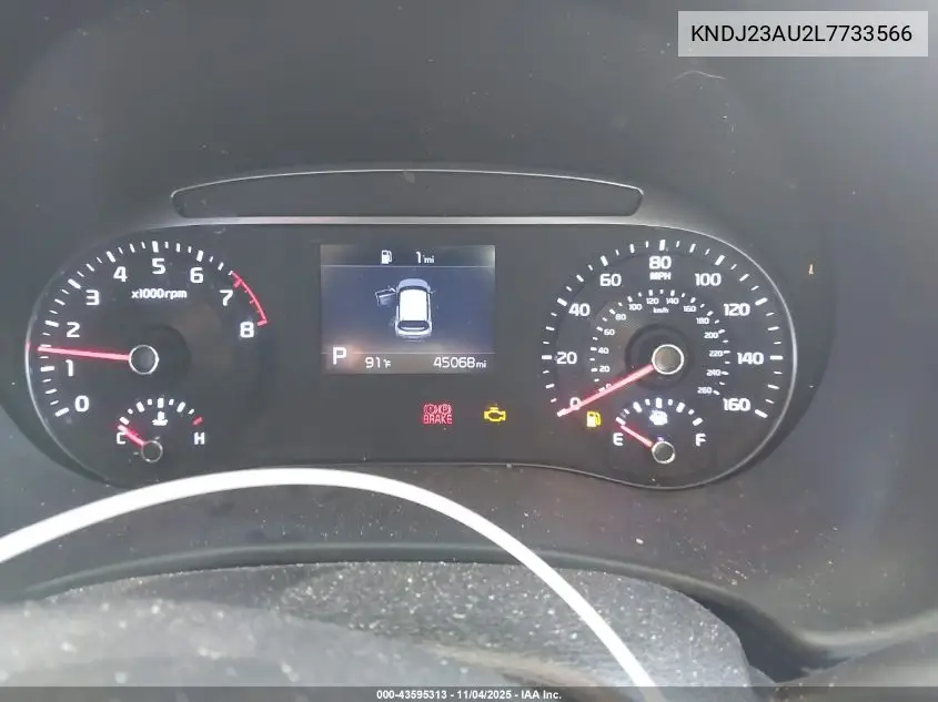 KNDJ23AU2L7733566 2020 Kia Soul Lx