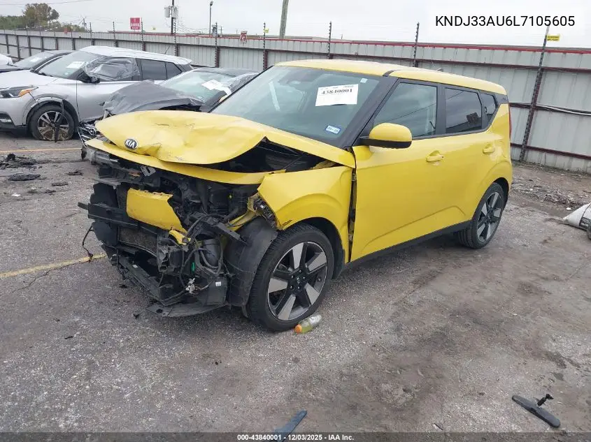 KNDJ33AU6L7105605 2020 Kia Soul Ex