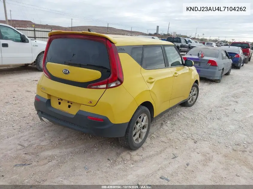 KNDJ23AU4L7104262 2020 Kia Soul S