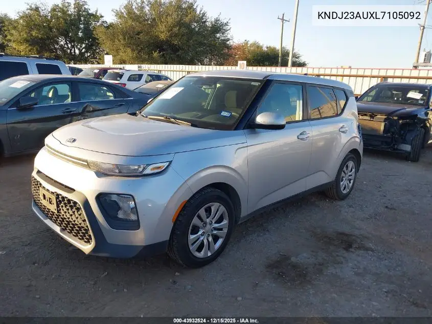 KNDJ23AUXL7105092 2020 Kia Soul Lx