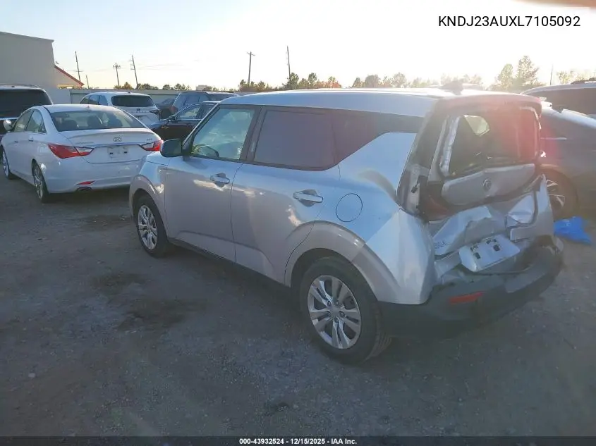 KNDJ23AUXL7105092 2020 Kia Soul Lx