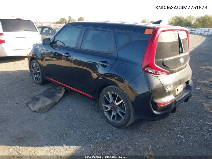 KNDJ63AU4M7751573 2021 Kia Soul Gt-Line