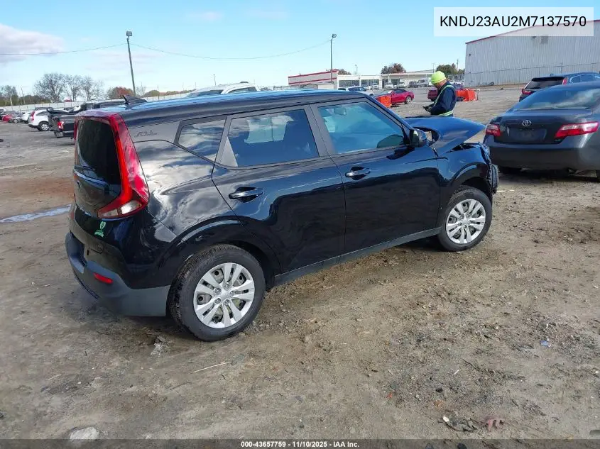 KNDJ23AU2M7137570 2021 Kia Soul Lx