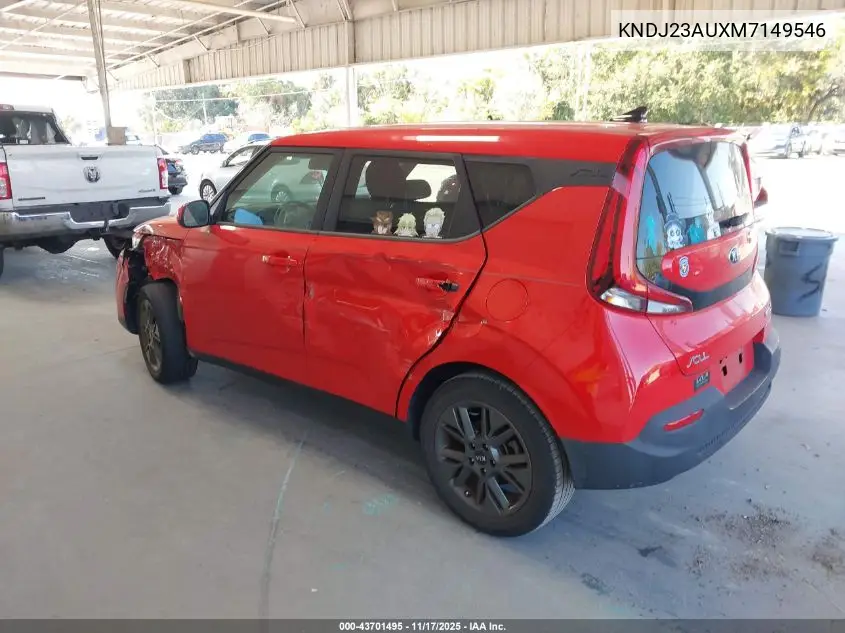 KNDJ23AUXM7149546 2021 Kia Soul S
