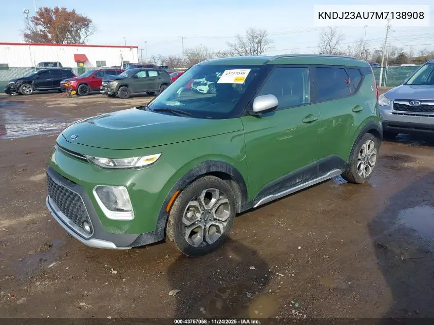 KNDJ23AU7M7138908 2021 Kia Soul X-Line