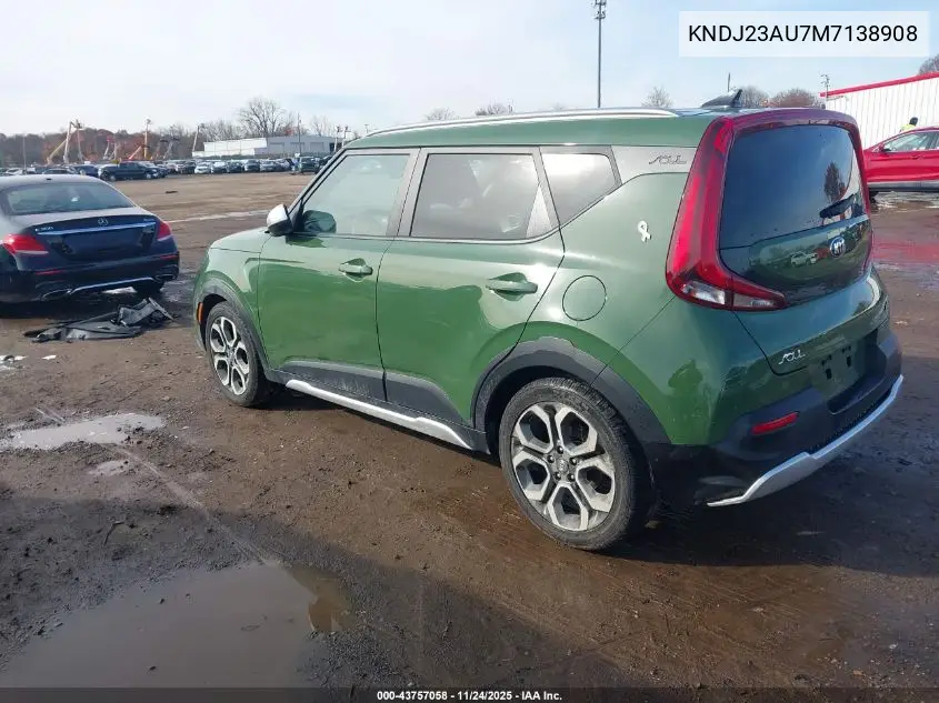 KNDJ23AU7M7138908 2021 Kia Soul X-Line