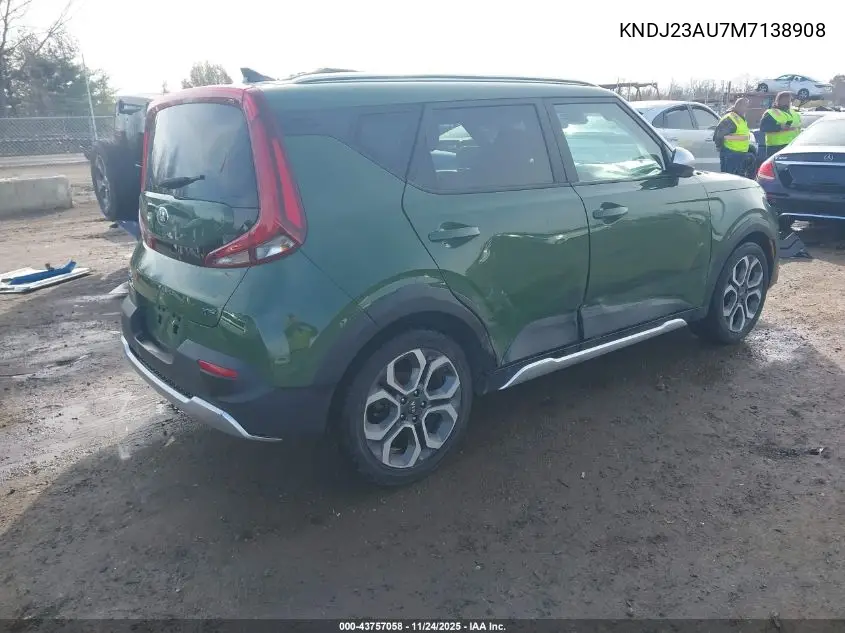 KNDJ23AU7M7138908 2021 Kia Soul X-Line