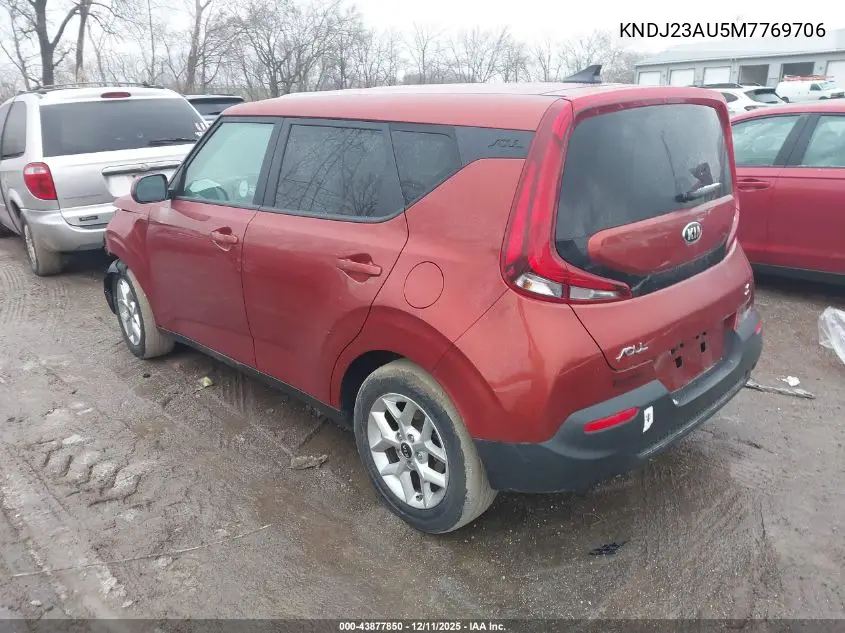 KNDJ23AU5M7769706 2021 Kia Soul S