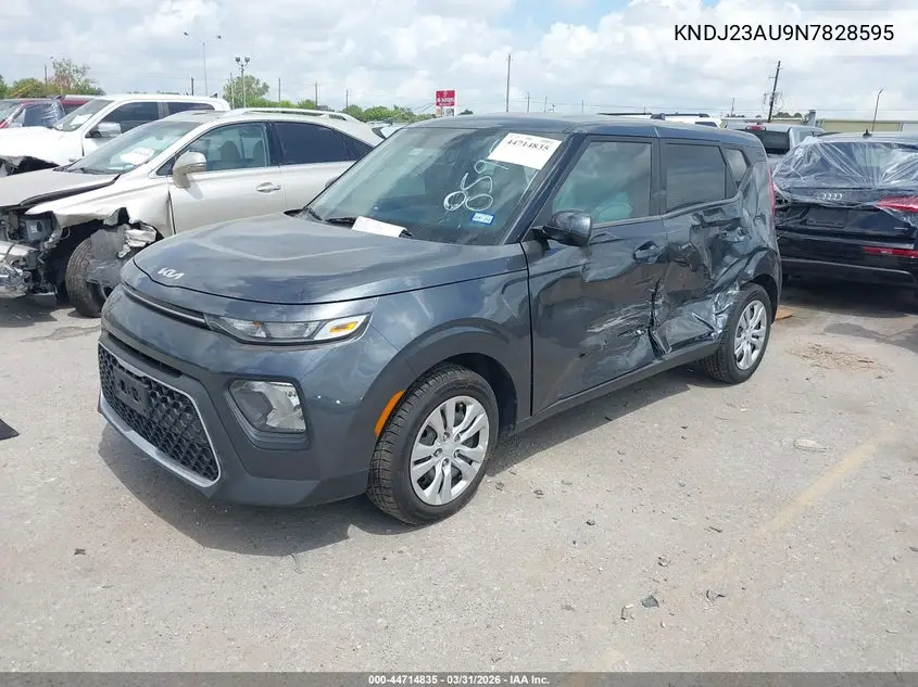 2022 Kia Soul Lx VIN: KNDJ23AU9N7828595 Lot: 44714835