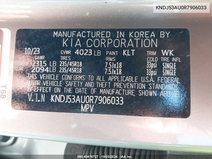 KNDJ53AU0R7906033 2024 Kia Soul Gt-Line