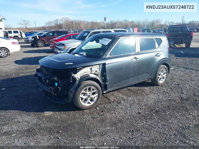 KNDJ23AUXS7248722 2025 Kia Soul S
