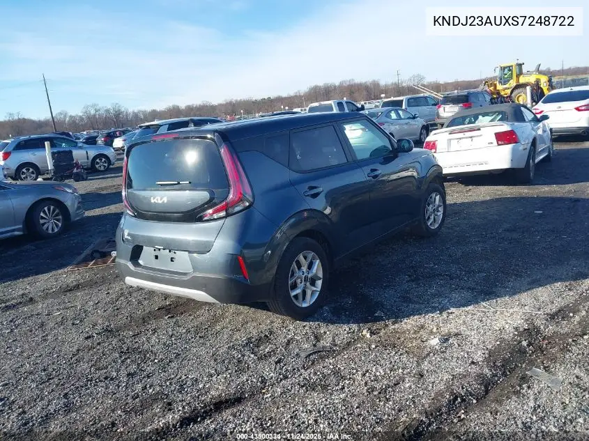 KNDJ23AUXS7248722 2025 Kia Soul S
