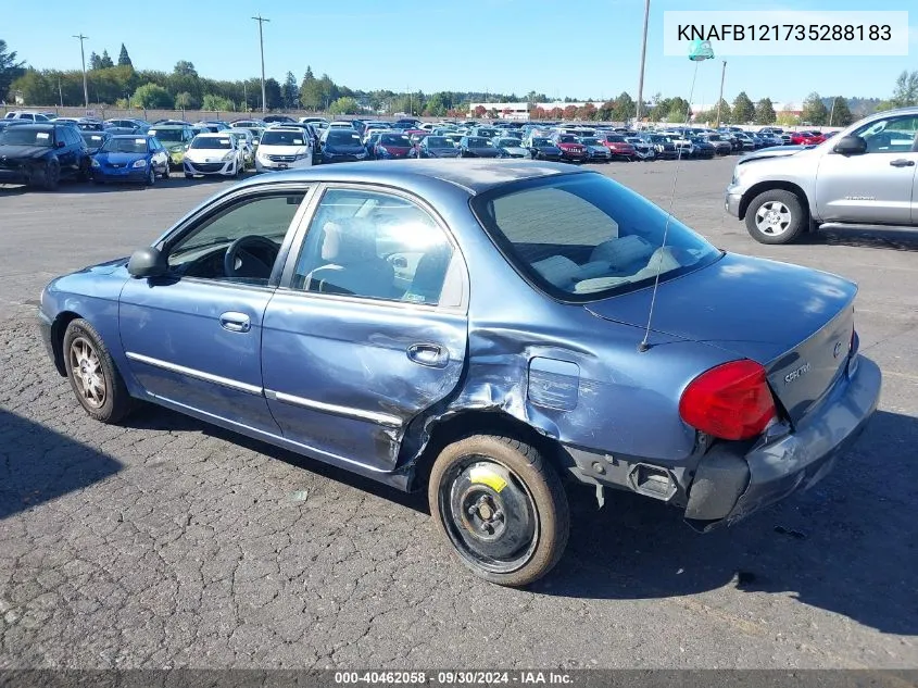 KNAFB121735288183 2003 Kia Spectra Ls