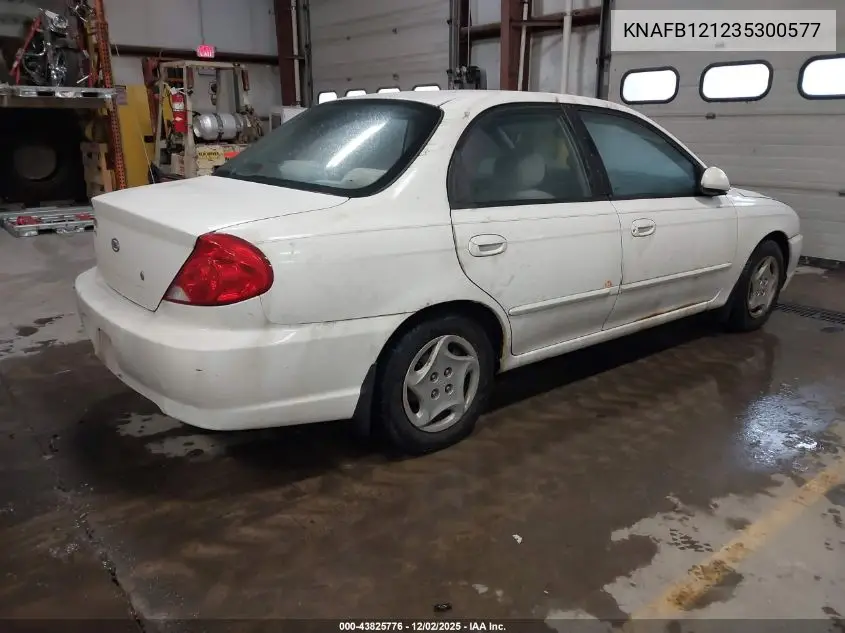 KNAFB121235300577 2003 Kia Spectra Ls