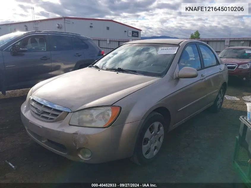 KNAFE121645010206 2004 Kia Spectra Ex/Lx