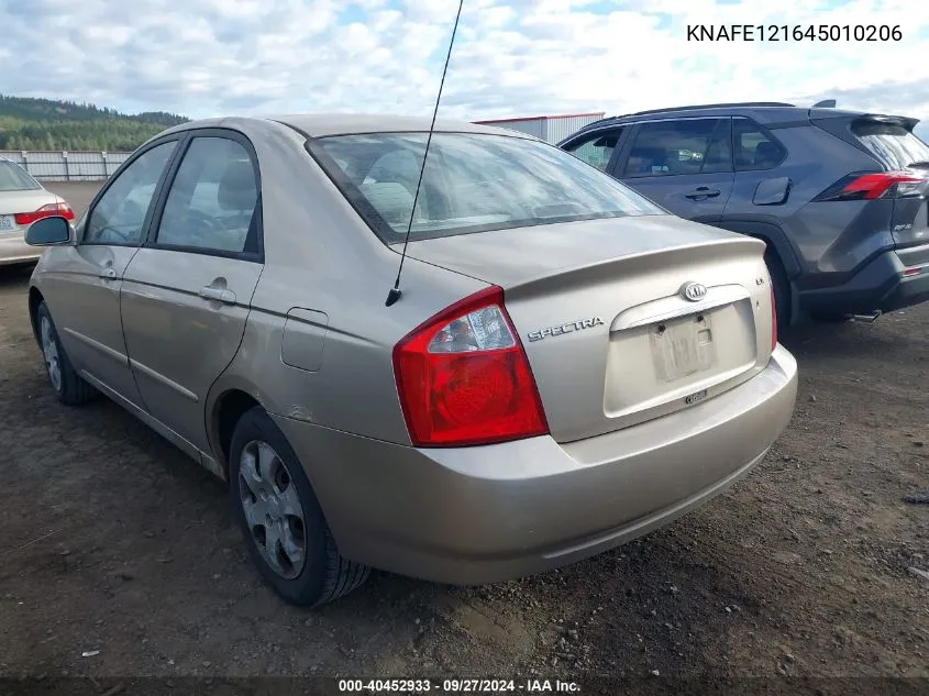 KNAFE121645010206 2004 Kia Spectra Ex/Lx