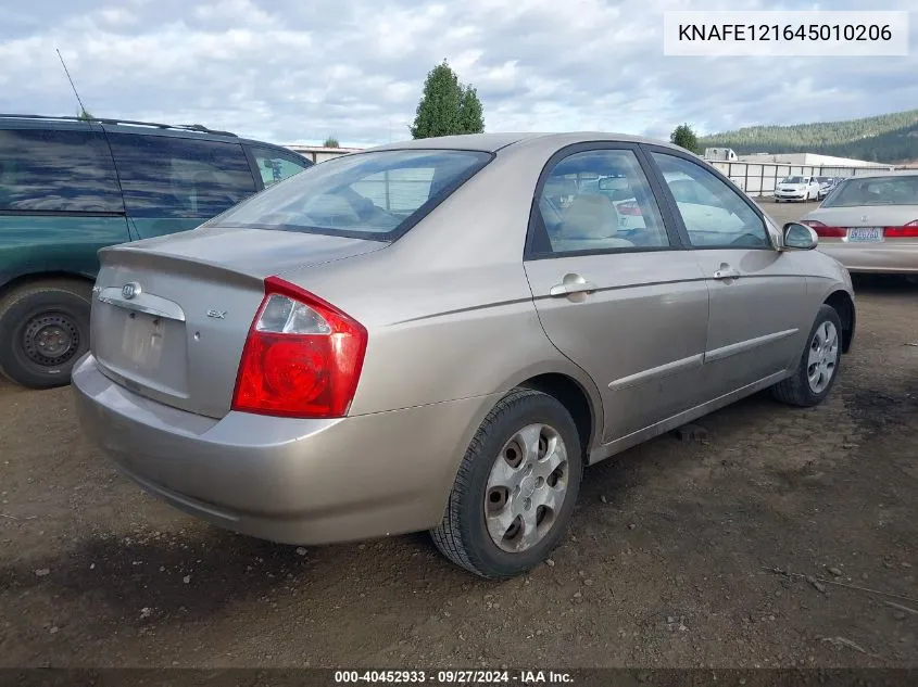 KNAFE121645010206 2004 Kia Spectra Ex/Lx