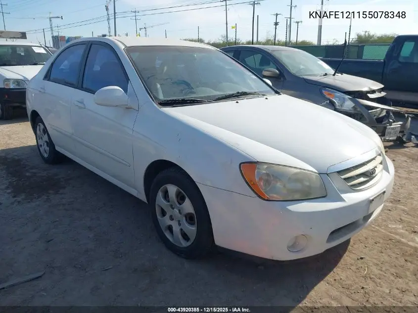 KNAFE121155078348 2005 Kia Spectra Ex/Lx/Sx