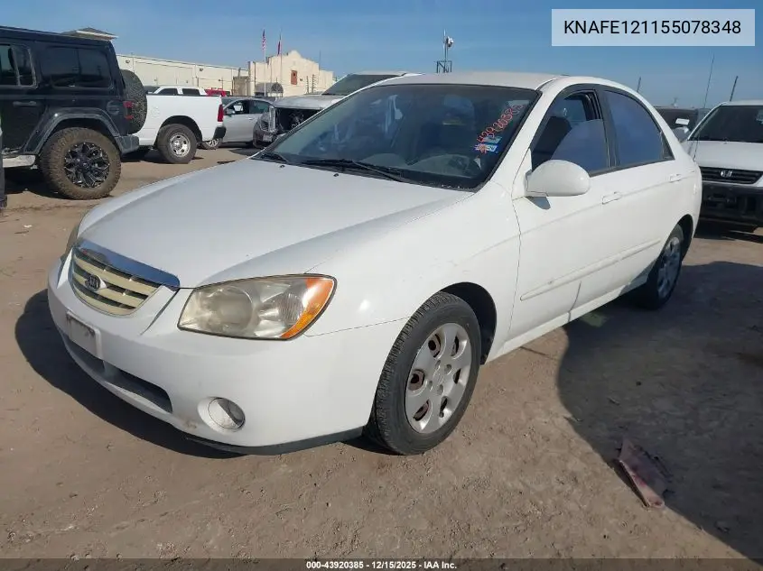 KNAFE121155078348 2005 Kia Spectra Ex/Lx/Sx