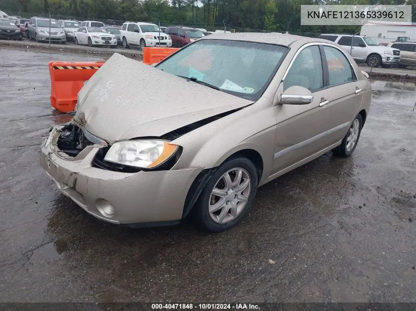 KNAFE121365339612 2006 Kia Spectra Ex/Lx/Sx