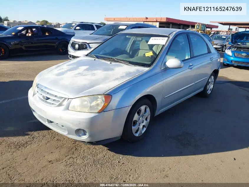 KNAFE121165247639 2006 Kia Spectra Ex/Lx/Sx