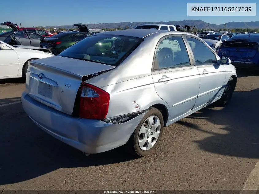 KNAFE121165247639 2006 Kia Spectra Ex/Lx/Sx