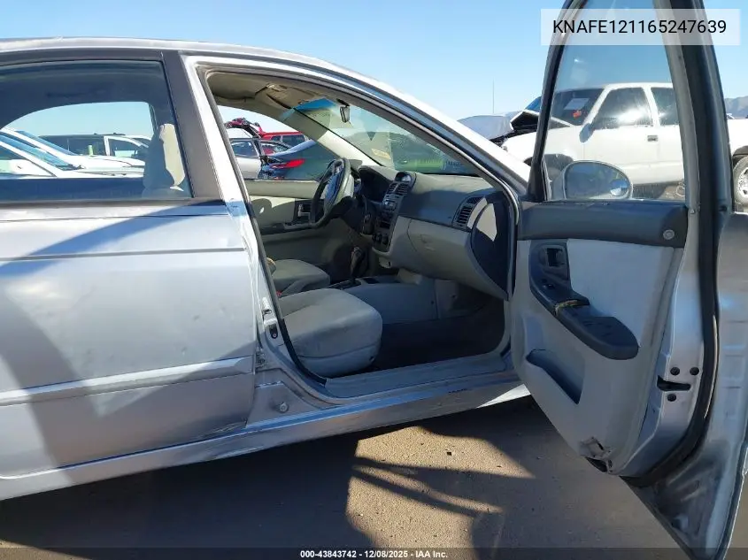 KNAFE121165247639 2006 Kia Spectra Ex/Lx/Sx