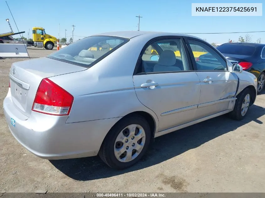 KNAFE122375425691 2007 Kia Spectra Ex