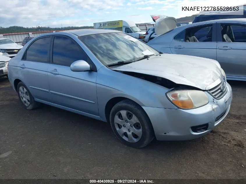 KNAFE122785528663 2008 Kia Spectra Ex