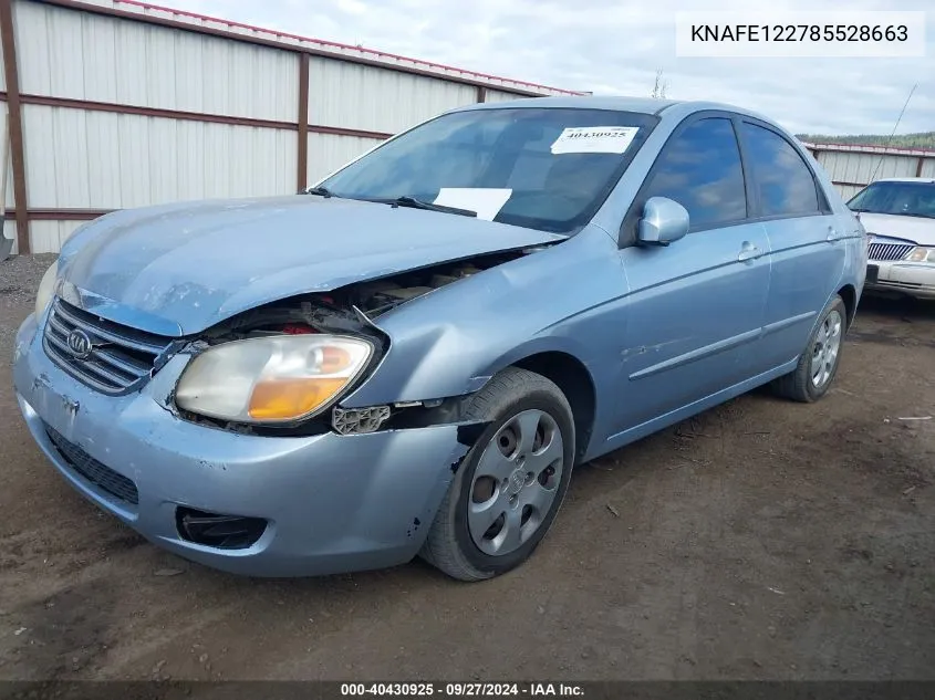 KNAFE122785528663 2008 Kia Spectra Ex